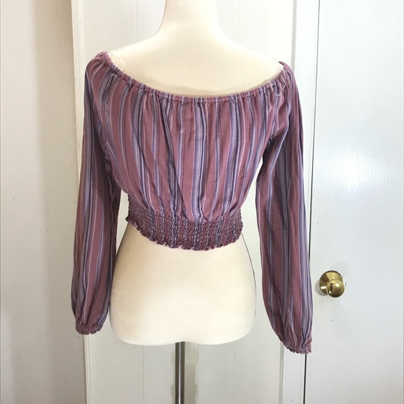 Aeropostale striped boho crop top - Picture 5 of 8
